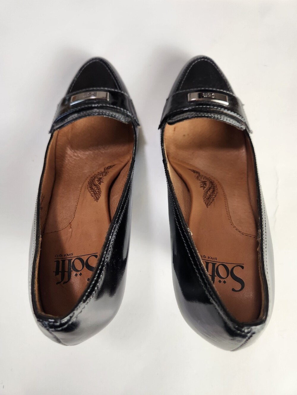 Sofft Black Patent Leather Career Pumps Size 7M - Picture 9 of 11